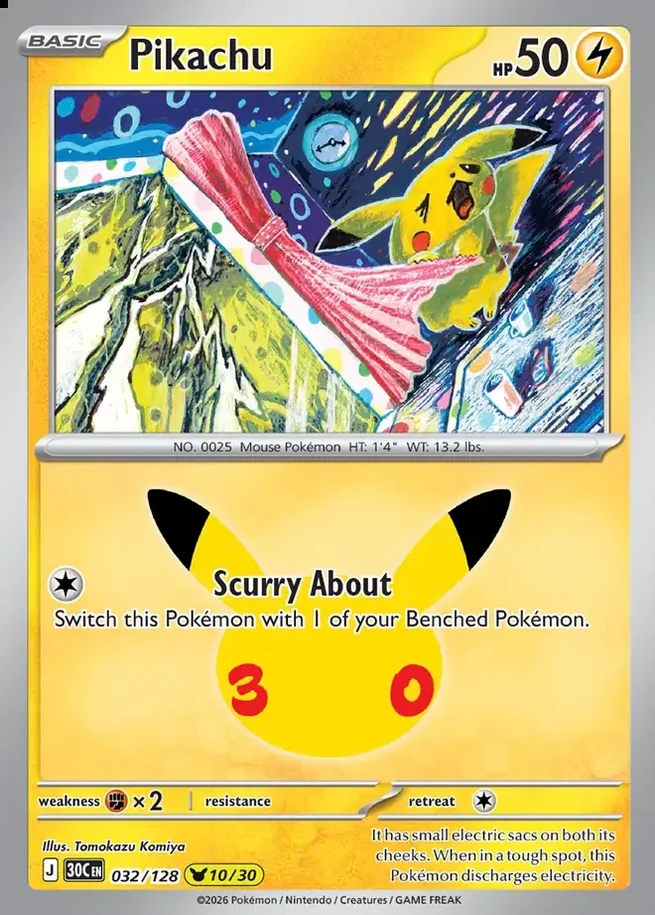 30th Celebration Pikachu 032 of 128
