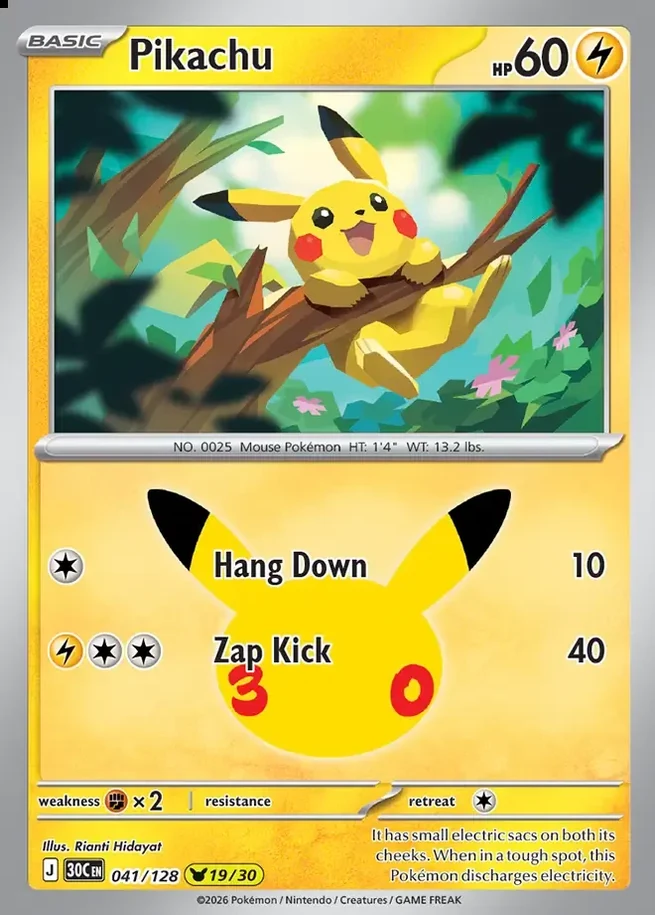 30th Celebration Pikachu 041 of 128