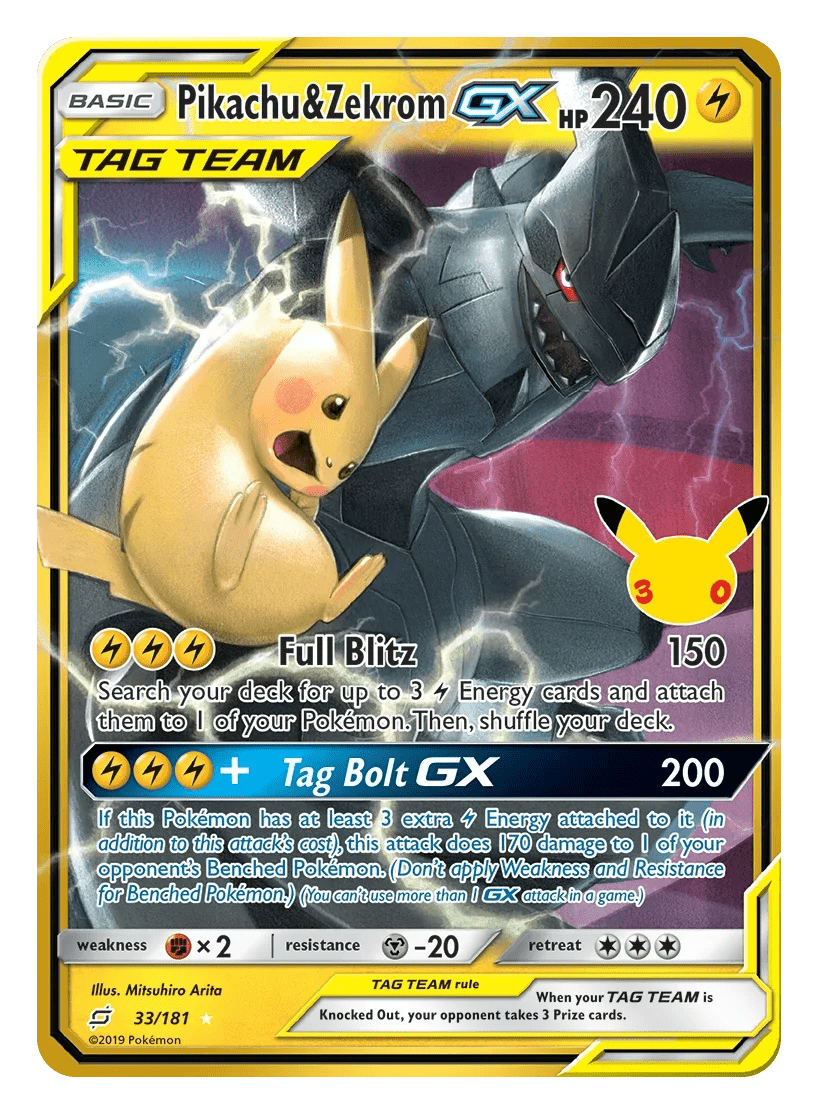 Pikachu & Zekrom-GX · Classic Collection